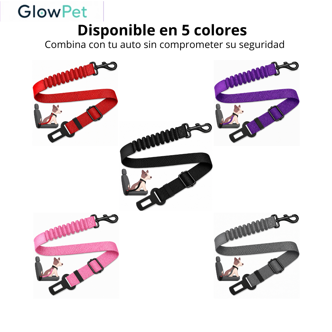 Pet car seat belt available in red purple black pink and gray