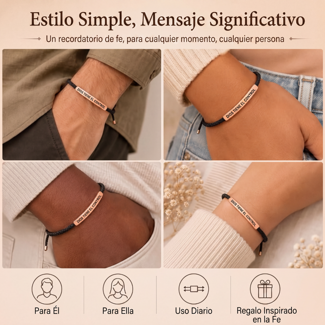 Pulsera Religiosa - Dios Tiene el Control